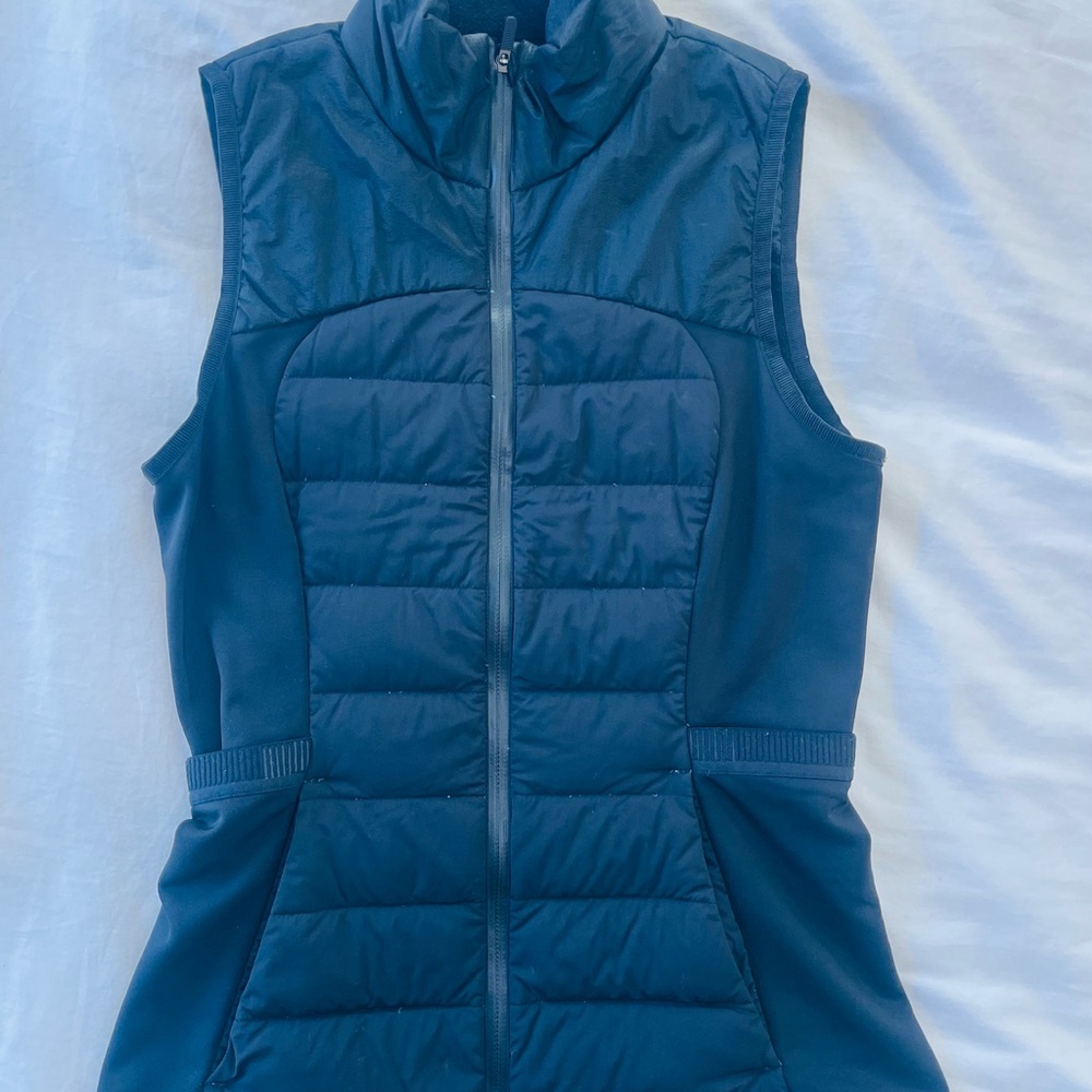 Down For It All Vest Lululemon Athletica Puffer Vest, Black